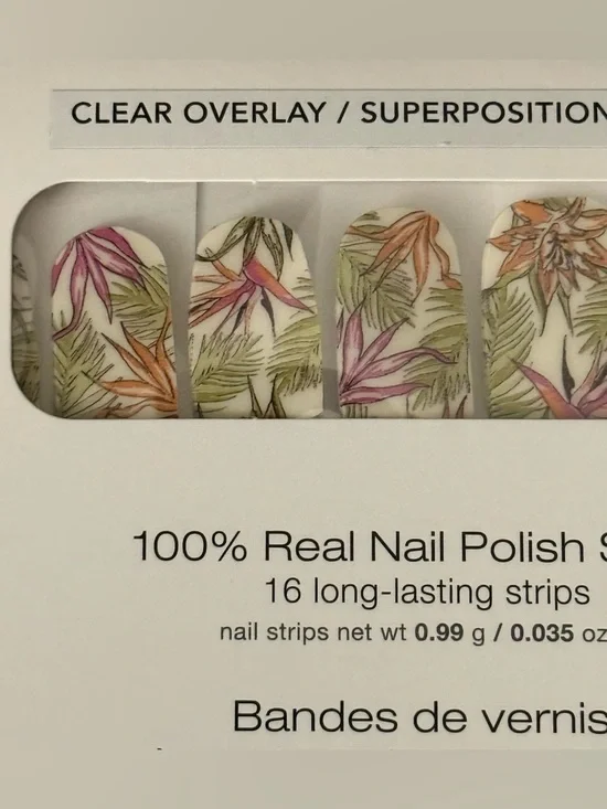 Color Street Lost In Paradise Clear Overlay Nail Strips Brand New - Picture 4 of 4